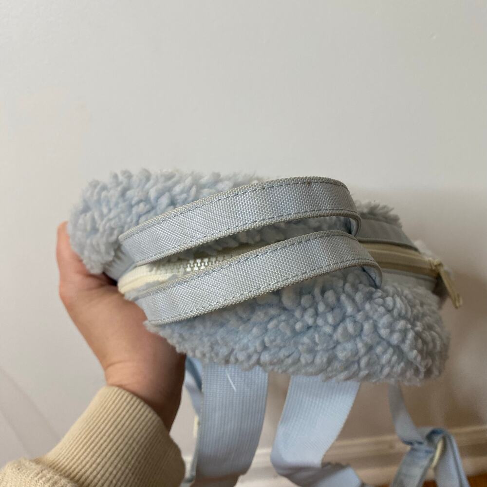 HERSCHEL SUPPLY Nordstrom Pop-In Baby Blue Sherpa Mini Backpack - Picture 4 of 12